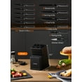 thumbnail image 2 of FOHERE Knife Set with Block  13 Pieces Stainless Steel Knive Sets for Kitchen with Built-in Sharpener Sharp Black Kitchen Knife Block Set with Anti-slip Handle,Black, 2 of 8