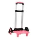 thumbnail image 3 of Carrito plegable para subir escaleras, carrito de carga plegable, carrito de transporte con asa telescópica para pesca, compras, portátil y versátil. Rosa, 3 of 9