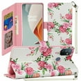 thumbnail image 1 of Kaleidio Case For OnePlus Nord N200 5G [Flip Jacket] Hybrid Wallet [Kickstand Feature] Skin Cover [Rose Bouquet], 1 of 3