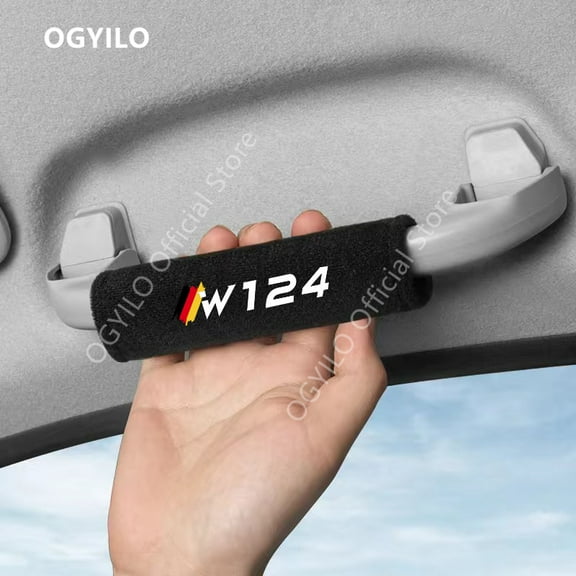 For Mercedes Benz W124 Car Roof Armrest Inner Door Pull Handle Protection Velvet cloth Car Interior Accessories