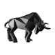 thumbnail image 3 of Estatua de toro, adorno artístico, artesanía, escultura de resina moderna, estatua de animal para gabinete Negro, 3 of 9