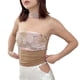 thumbnail image 1 of Top de tubo para mujer Verano Casual Floral Tie Dye Color Block Slim Fit Tube Top con correa para mujer Marrón M, 1 of 6