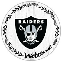 Las Vegas Raiders 12" Welcome Circle Sign