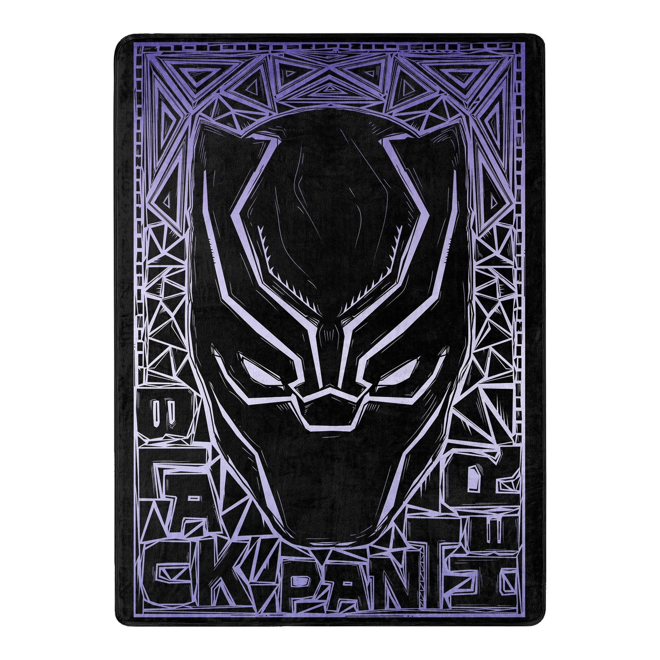 Marvel Black Panther Throw Blanket, "Panther Stare", Silk Touch, 100