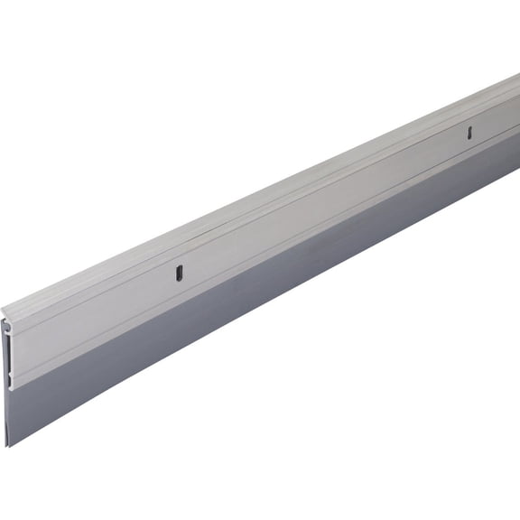 M-D Building Products 05389 All-Season Door Sweep, Heavy Duty Aluminum and Vinyl, Ideal for Residential & Commercial Use, Easy Installation, Ensure Comfort and Save Energy (36 Inch, Silver)