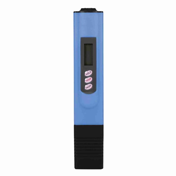 Medidor de pureza de agua con pantalla LCD digital, medidor de TDS, filtro, 0-9999 ppm, temperatura azul