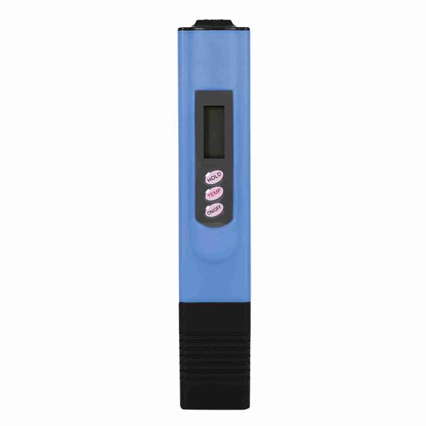 Medidor de pureza de agua con pantalla LCD digital, medidor de TDS, filtro, 0-9999 ppm, temperatura azul