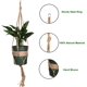 thumbnail image 3 of PC Redes colgantes con cuerda de cáñamo orgánico hecho a mano Cestas colgantes Decoración para interiores y exteriores 4 patas con bucles grandes. Afortunado Sencillez, 3 of 5