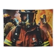 thumbnail image 5 of Orinice Firefighter Tapestry Wall Hanging Unique Style Graphic Tapestries Home Decor 50x40inch, 5 of 6