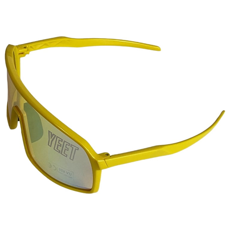 Main Event Jey Uso Yeet Adult Sport Shades Costume Glasses Gold