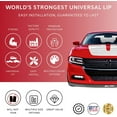 thumbnail image 2 of All-Fit Complete 1.5" Universal Bumper Lip Splitter Kit - Protector for Front or Rear - Lips Protect and Cover Lower Bumper for a Dropped Look - Universal Fit, 2 of 5