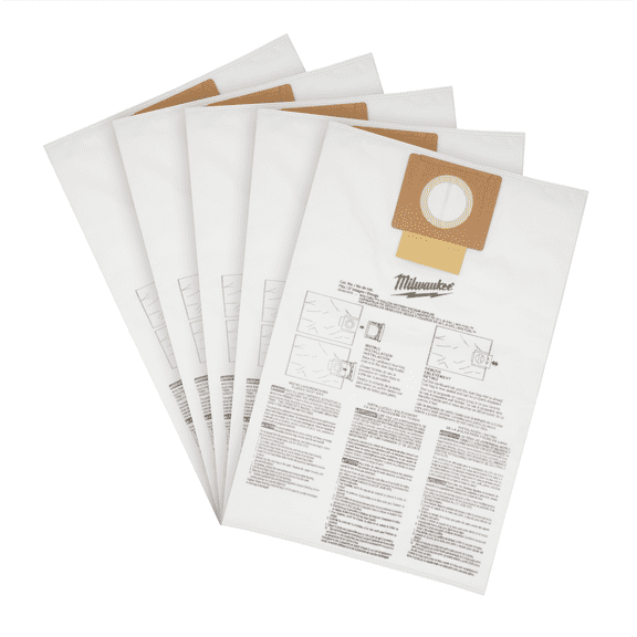 Milwaukee Tool Fleece Dust Bags (5PK) - 6 Gallon