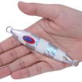 thumbnail image 3 of Cebo Artificial Jigging de 120g, Señuelos de pesca luminosos de doble cara, accesorios para aparejos de pesca, plateado y blanco, 3 of 8