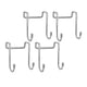 thumbnail image 1 of Gancho De Puerta Doble, Asistente De Almacenamiento De Gancho Doble Para Puerta Bien Organizada, Estructura Resistente De 4 Piezas Para Puertas De Vidrio, 1 of 7