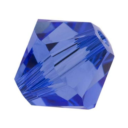- Swarovski Crystal, #5328 Bicone Beads 5mm, 20 Pieces, Sapphire Blue