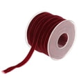 thumbnail image 2 of 2x20 Yard 10mm Wide Velvet Ribbon Roll for for Crafts Decoration - Red, 2 of 7