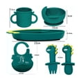thumbnail image 4 of Juego De Antideslizante Platos De Silicona Para Bebes 8pcs, 4 of 5