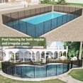 thumbnail image 6 of NETAJE 4x72 FT Ground Safety Fencing, Outdoor Swimming Pool Fences with Removable Mesh Fence for Backyard Garden, Black, 6 of 7