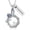 Customize, variant on Rose Flower Cremation Jewelry for Ashes Stainless Steel Heart Crystal Circle Urn Necklace