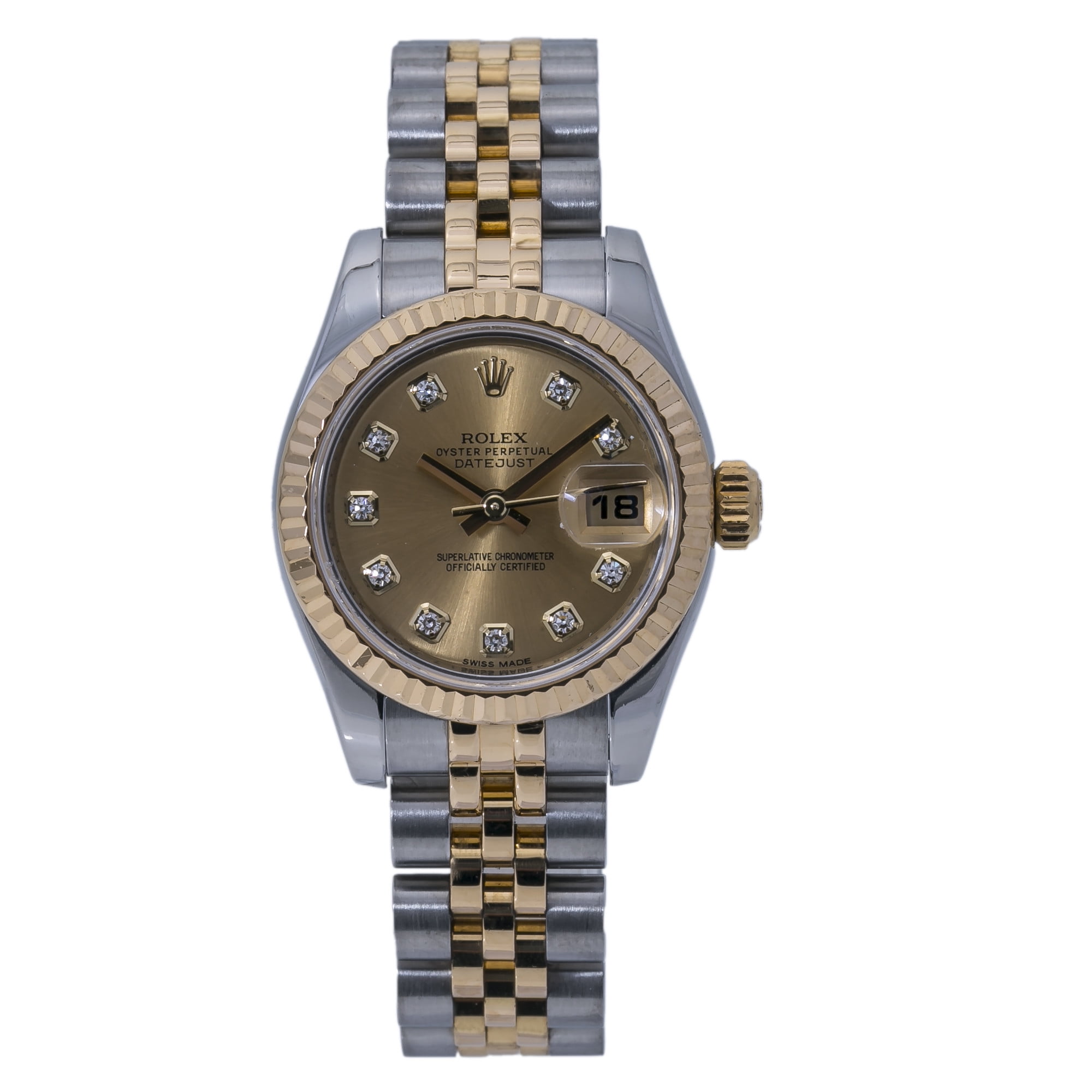 Rolex - Pre-Owned Rolex Datejust 179173 Steel Women Watch (Certified Authentic & Warranty 