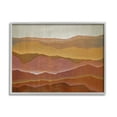 thumbnail image 2 of Stupell Industries Warm Glowing Mountain Range Overlay Desert Landscape Painting Gray Framed Art Print Wall Art, Design by Liz Jardine, 2 of 5