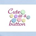 thumbnail image 2 of CafePress - Cute As A Button (Pastel) Infant Bodysuit - Baby Light Bodysuit, Size Newborn - 24 Months, 2 of 4
