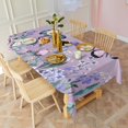 thumbnail image 3 of Purple Butterfly Flower Butterfly Pattern Rectangle Tablecloth 60"x102",Waterproof Polyester Rectangle Table Cloth, Wipeable Spillproof Polyester Tablecloth for Dining, Camping, Indoor and Outdoor, 3 of 6