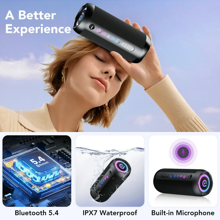 wireless speaker❤️ Portable Bluetooth Speaker IPX7 Waterproof, 30W Loud Sound