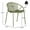 Green 5G, variant on Patio Seating Patio Dining Chairs Stackable Chairs with Breathable Design Modern Simple Art Style (Set of 2),Metal Legs+Plastic backrest,Green,Outdoor Seating