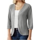 thumbnail image 2 of Puntoco Moda Mujer Camiseta de manga larga Otoño Frente abierto Prendas de abrigo Blusa sólida Abrigo Tops Rebeca Liquidación Puntoco Puntoco-5763, 2 of 9