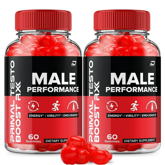 Primal Testo Boost RX Gummies for Men - PrimalTesto Boost RX Male Performance, Energy, Male Enhancement, Primaltestoboostreviews, 2 Pack, 120 Gummies