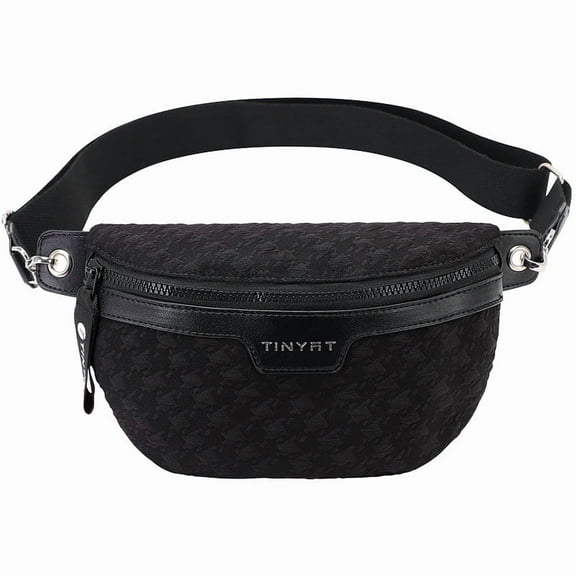 Tinyat Crossbody Fanny Pack for Women Fashional Waist Bag with Adjustable Strap Purse for Party, Dating and Shopping
