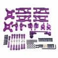 thumbnail image 1 of Front Rear Swing Arms RC Crawler Upgrade Steering Cups Modified Maintenance Part Kit Replacement for WLtoys 144001 144402 144010 Purple, 1 of 8