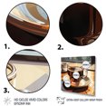thumbnail image 3 of Designart "Crisp Elegance in Espresso Coffee" Food & Beverage Wall Art - Traditional Brown Coffee Entryway Wall Art, 3 of 6