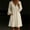 Beige women v neck 3/4 sleeve dress a1, variant on Women's V Neck 3/4 Sleeve Mini Casual Solid Boho A-Line Vacation Dresses Lightweight Flowy Summer Party Dresses, Red XL