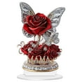 thumbnail image 7 of Red Rose Crystal Flower Figurines,Mother's Day Gifts for Mom,Acrylic Rose Flower Ornament Desktop Mother's Day Present,Christmas Mother's Day Birthday Gifts for Mom from Son Daughter, 7 of 7