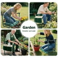 thumbnail image 3 of ALLJOY Foldable Garden Kneeler Seat with Upgraded Thicken Kneeling Pad, with 2 Tool Pouches Heavy Duty Thick Gardening Bench for Kneeling and Seat, 3 of 8
