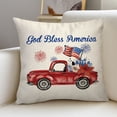 thumbnail image 5 of 4th of July PALIFEUR Pillow Covers, Patriots Pillow Cover 18 x 18 Inch, Indeoendence Day Throw Pillow Covers for Sofa Bedroom Coffice, Gnome Decorative Pillow Case, 5 of 6