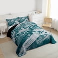 thumbnail image 3 of Manfei Rugby Helmet Full Size Comforter Sets,Football Sport Lover Bedding Comforter Set,Green Gray Bedding Sets For Boys Teens,Microfiber Bedroom Decor Reversible,3 Pieces, 3 of 8