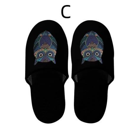 

Homgreen Owl household female slippers lovers indoor anti - slip wear-resistant slippers wooden floor soft sole
