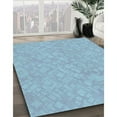 thumbnail image 2 of Ahgly Company Indoor Rectangle Patterned Day Sky Blue Area Rugs, 2' x 4', 2 of 6