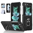 thumbnail image 1 of Allytech Galaxy Z Flip5 Case with 2 Set (6 Pcs) Screen Protector, Military Grade Protective Ring Holder Stand Shockproof Compatible with Car Mount Mangetic Case Cover for Samsung Galaxy Z Flip 5, 1 of 11