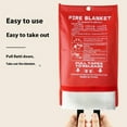 thumbnail image 4 of Fire Blanket Emergency for Home Kitchens Fiberglass Fire Suppression Blanket for School, Fireplaces, Car,Kitchen, 4 of 8