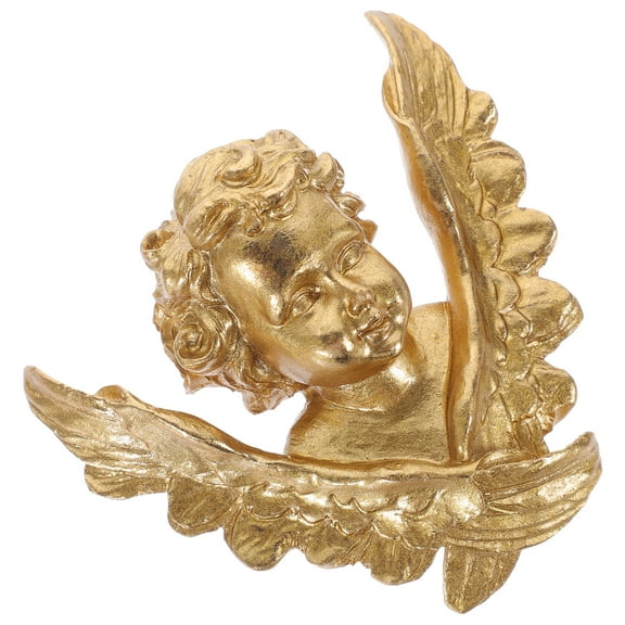 unbranded Angel Statue Wall Hanging Decoration Resin Angel Figurine Wall Ornament for Home