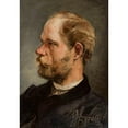 thumbnail image 2 of Andrzej Grabowski 14x18 Black Ornate Wood Framed Double Matted Museum Art Print Titled - Portrait of Walery Gadomski, Sculptor (1865), 2 of 5