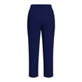 thumbnail image 4 of Khunlpohl Capris Pants for Women Drawstring Elastic Waist Joggers Pant Straight Leg Casual Capri Pant with Pockets, 4 of 5