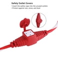 thumbnail image 5 of DEWENWILS 25FT Extension Cord Candy Cane Color for Christmas Tree Lights, Evenly 3 Outlets 16 AWG Plug with Safety Cover Weatherproof, 5 of 7