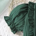 thumbnail image 3 of Baby Girl St. Patrick's Day Dress Set Solid Round Neck Long Sleeve Pullover Tops Skirts Outfits Mesh Dresses Summer Clothes,Dark Green,6-9 Years, 3 of 6