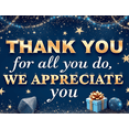 thumbnail image 4 of Decorative Design Thank You Banner Colorful Balloons Appreciation Decor Stars and Gifts for Gratitude Celebration Office Party Indoor Decoration, 4 of 7
