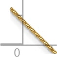 thumbnail image 5 of 14K Yellow Gold Jbsp's .8mm D/C Round Wheat Chain (16 X 0.8) Made In United States 3312-16, 5 of 5